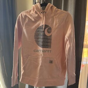 Carhartt Light Pink Logo Hoodie